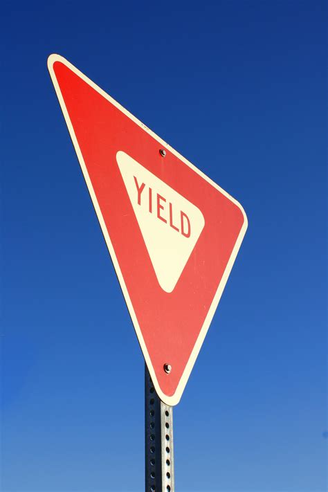 Yield Sign Picture Free Photograph Photos Public Domain