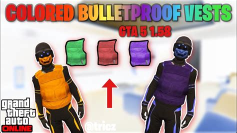 New How To Get Colored Bulletproof Body Armor With A Outfit In Gta