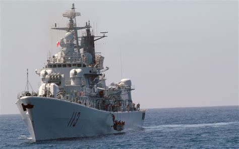 The Chinese Peoples Liberation Army Navy Luhu Type 052 Class Guided