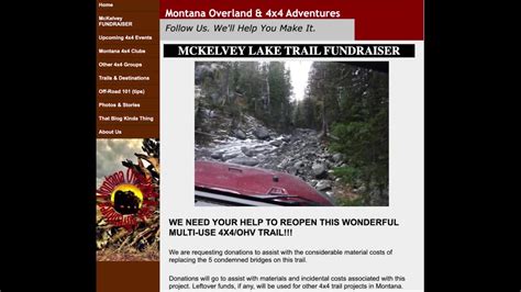 Montana Groups Trying To Raise Funds To Reopen Mckelvey Lake Trail