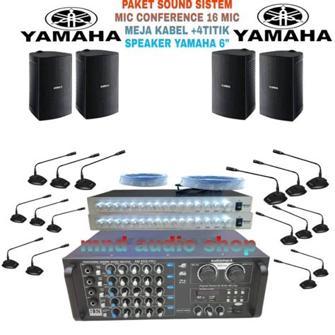 Jual Paket Sound System Mic Conference Mic Meja Kabel Mic Speaker