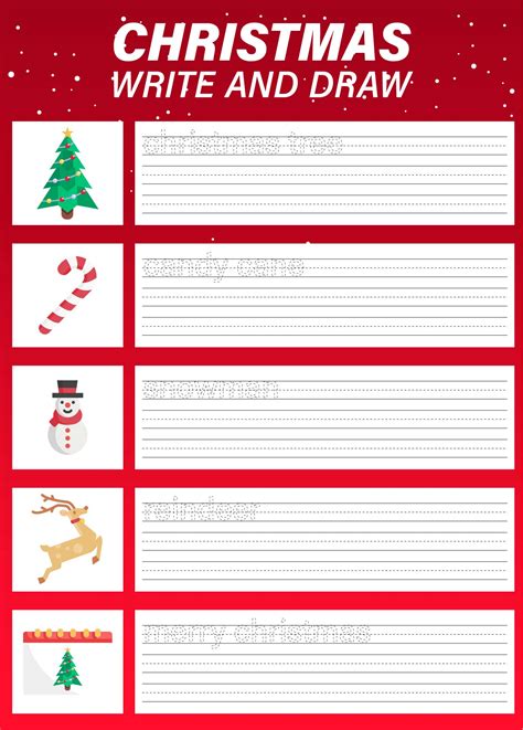 Free Christmas Worksheets For Kindergarten