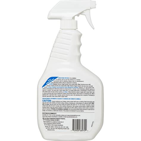 Clorox Healthcare Bleach Germicidal Cleaner Spray 32 Oz