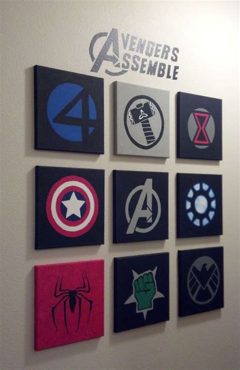 Check out our marvel home decor selection for the very best in unique or custom, handmade pieces from our wall hangings shops. 10 Best Marvel Avengers Wall Decor Ideas | Home Design And ...