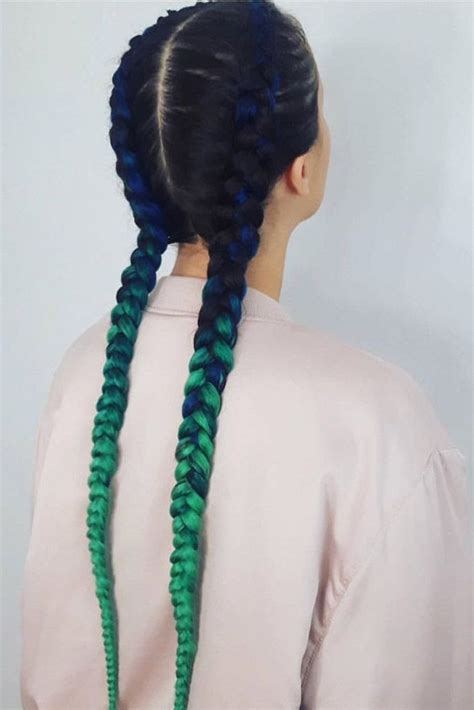 Styling Options For Dutch Braids Braids With Extensions Colored Hair
