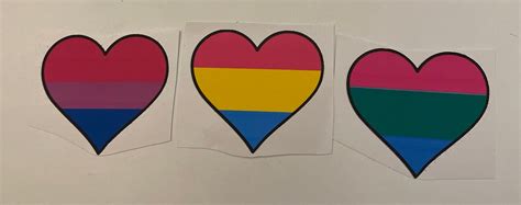 Pride Flag Heart Sticker 15 Different Gender And Sexuality Etsy