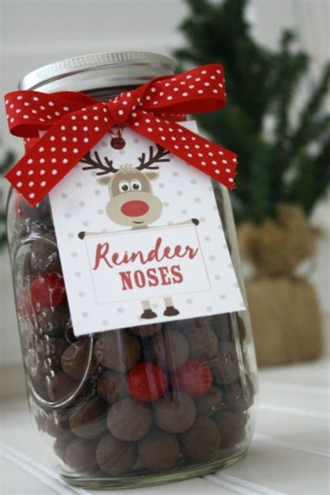 Reindeer Noses Treat Mason Jar Christmas Ts Christmas Jars Christmas Crafts To Sell