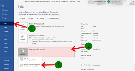 How To Recover An Unsaved Word Document Restore A Deleted Word File