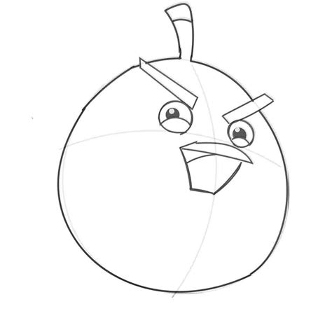How To Draw Angry Bird Steps Page 4 Of 4 Step By Step Guide Drawing