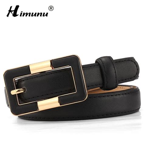 Himunu 2016 100 Genuine Leather Belt For Women Pin Buckle Cowhide Leather Female Belts Women