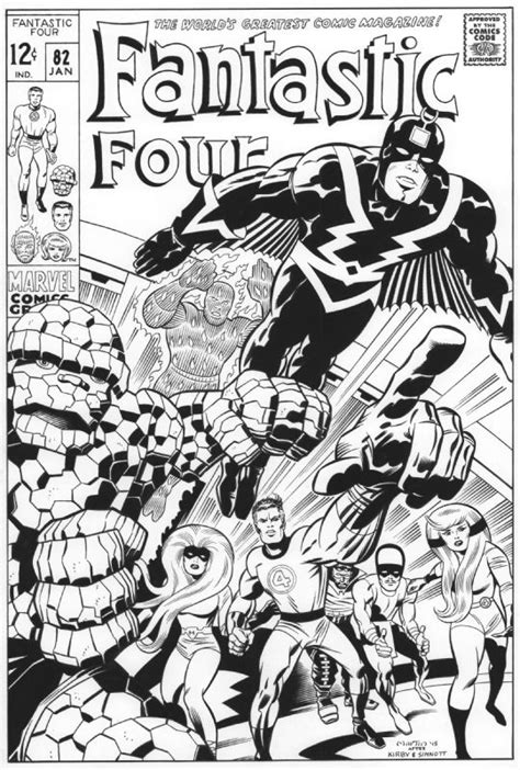 Jack Kirby Fantastic Four 82 Cover Recreation In Gary Martins