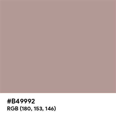 Pale Chocolate Color Hex Code Is B49992