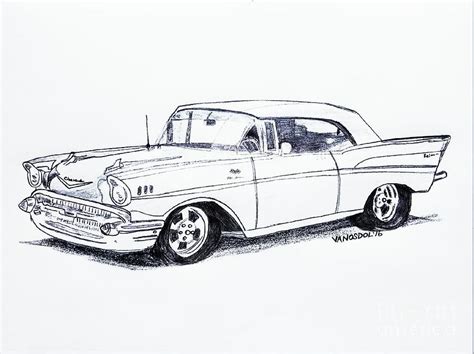 57 Chevy Coloring Page