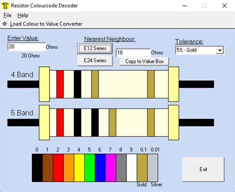 You can select the colors of the corresponding bands by clicking on them in the table. 11 Best Free Resistor Color Code Calculator For Windows