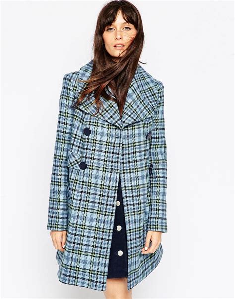 Asos Coat In 60s Check At Asos Coat Latest Fashion Clothes