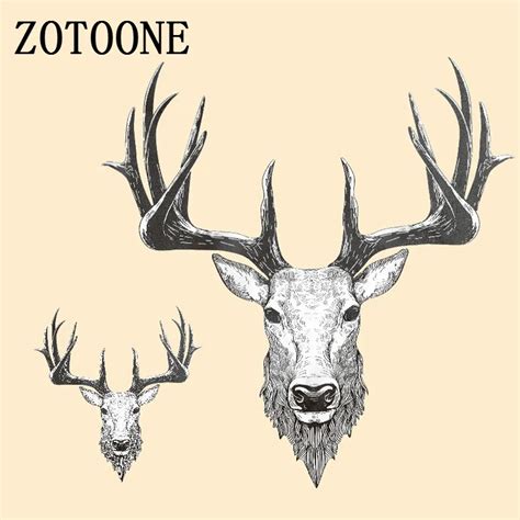 Zotoone Fashion 3d Unicorn Deer Patch Iron On Transfers Stickers Heat