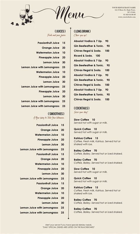 Edit and print menus with ease using our menu maker. Design & Templates, Menu Templates ,Wedding Menu , Food ...