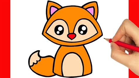 HOW TO DRAW A FOX KAWAII DRAWING AND COLORING A CUTE FOX EASY STEP BY STEP YouTube