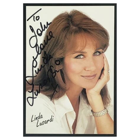 Signed Linda Lusardi Photo Dedicated To John