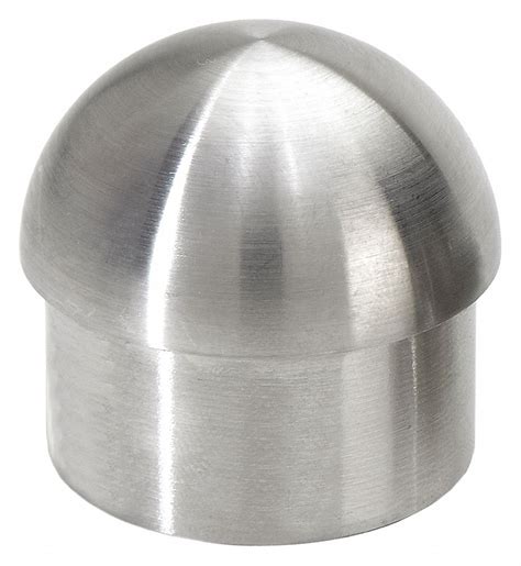 Lavi 316 1 12 Inl Stainless Steel End Cap Silver Round Handrail