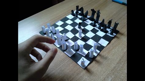 Make Your Own Diy Paper Chess Game Youtube