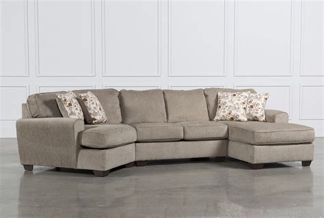 Sectionals With Cuddler And Chaise Within Latest Patola Park 4 Piece Sectional W Raf Cuddler Living Spaces In Sofa 