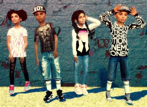 Ebonix Urban Kidz Collection Urban Kids Clothes Sims