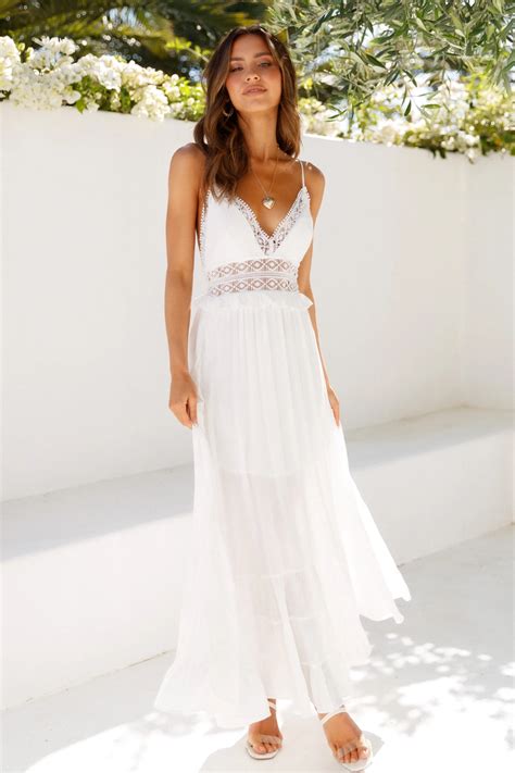 Before Anyone Else Maxi Dress White In 2021 White Maxi Dresses White Flowy Dress Beach White