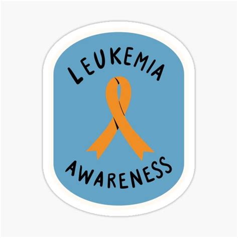 Leukemia Cancer Ribbon Sticker For Sale By Storerobert Redbubble