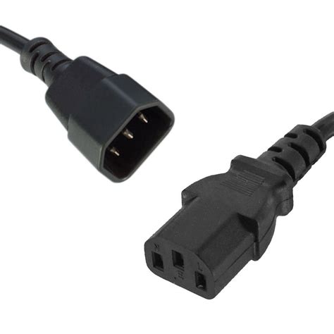 Iec C To Iec C Male To Female Power Cord Black M Extension Leads Store Dj