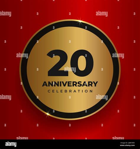 20 Years Anniversary Celebration Background Celebrating 20th