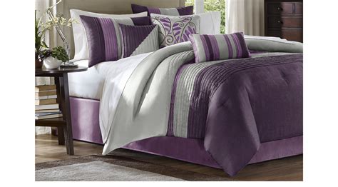 Enjoy free shipping on most stuff, even big stuff. Brenna Purple 7 Pc King Comforter Set