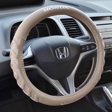 Oem Honda Civic 2006 2015 Beige Cushion Grip Synth Leather Steering