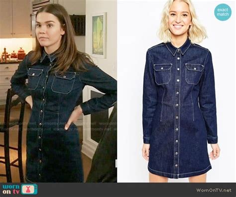 Wornontv Callies Denim Shirtdress On The Fosters Maia Mitchell