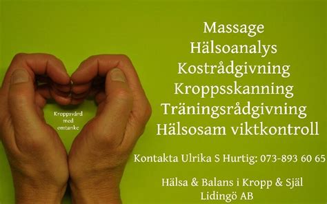hälsa and balans i kropp and själ massage lidingö lidingö bok