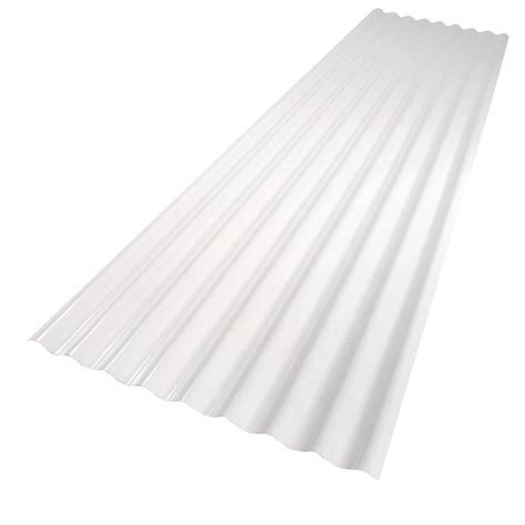 Palruf 26 In X 8 Ft White Pvc Roof Panel 101336 The