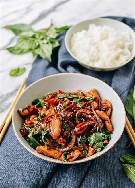 Thai Chicken Stir Fry With Basil And Mint Recipe Cart