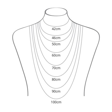 Necklace Size Guide Goldaniza