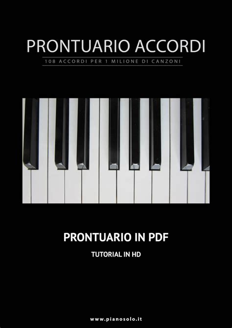 We are a sharing community. Prontuario accordi pianoforte + Video (download digitale ...