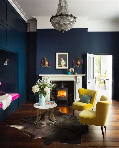 30 Blue And Yellow Living Room