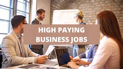 7 Of The Highest Paying Business Jobs 2022 — Careercloud