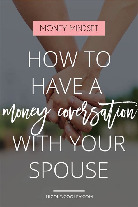 How To Have A Money Conversation With Your Spouse Nicole Cooley