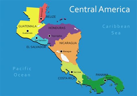 Mapa Interactivo De America Central Y El Caribe Paises Y Capitales Images