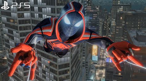 Spider Man Miles Morales Ps5 2099 Suit Free Roam Gameplay 4k 60fps
