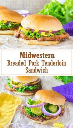 This link is to an external site that may or may not meet accessibility guidelines. Midwestern Breaded Pork Tenderloin Sandwich | Recipe | Breaded pork tenderloin, Pork tenderloin ...