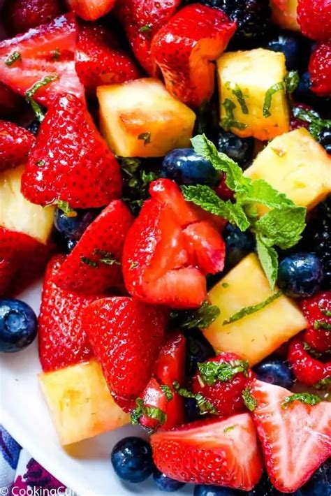 Summer Fruit Salad With Honey Lime Mint Dressing Artofit