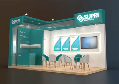 Exhibition Stand Ary 18 Sqm 3d Model Behance