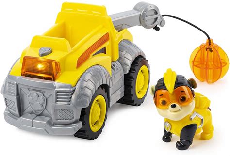Spin Master Paw Patrol Mighty Pups Super Paws Rubbles Deluxe Vehicle