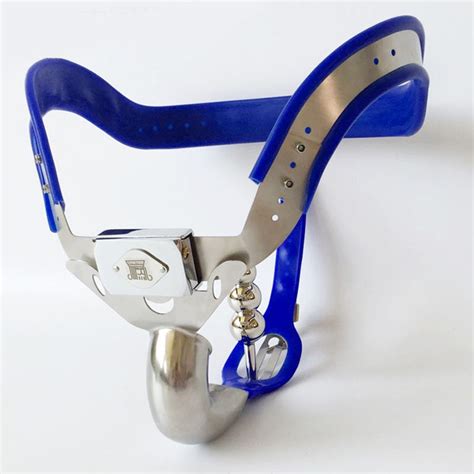 Top Quality Stainless Steel Male Chastity Belt Panties With Anal Plug