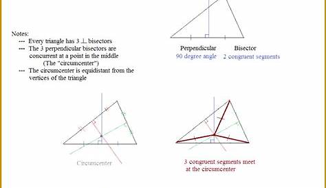 perpendicular and angle bisectors worksheets answers